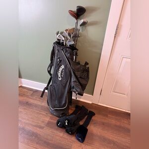 Callaway Black Golf Bag with Clubs